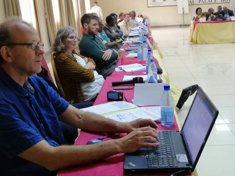 Attendees at a meeting for ATAB Burundi