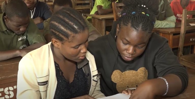 Women collaborating in a TVET classroom