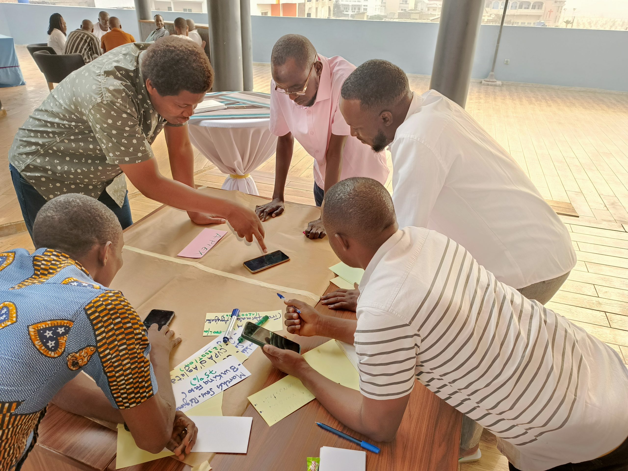 Farmers working together in a peri-urban farm, focusing on sustainable practices