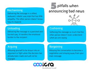 5 pitfalls when announcing bad news